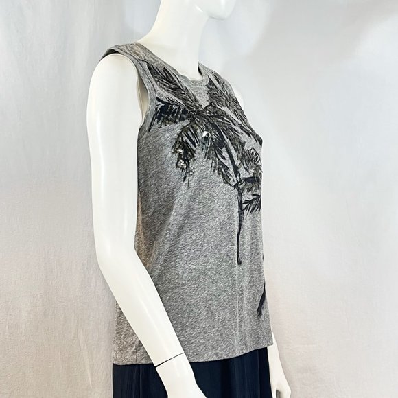 Palm Tree Graphic Tee With Sequins | J Crew - Picture 4 of 6